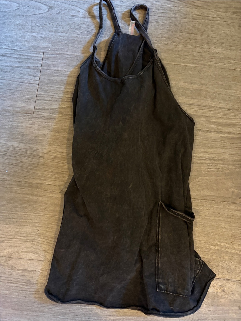 Free People Black Washed Tank Dress
